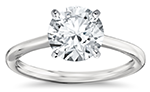 Diamond Buying School: A solitaire diamond engagement ring.